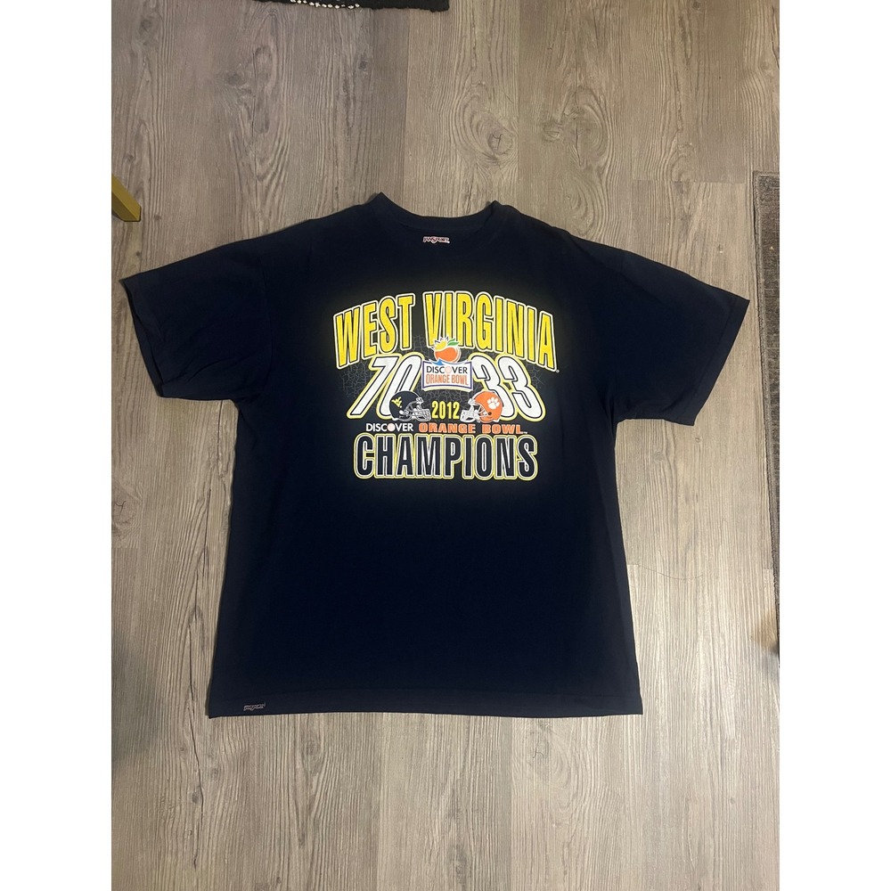 Jansport Men's West Virginia Orange Bowl Champions 2012 T-Shirt Size XL